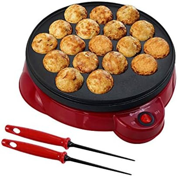Electric Takoyaki Maker With Takoyaki Tools - Specialty & Novelty Cake Pans For Takoyaki Octopus Ball Pop Ebelskiver Aebleskiver -Easy Clean Electric Takoyaki Maker With Takoyaki Tools - Specialty & Novelty Cake Pans For Takoyaki Octopus Ball Pop Ebelskiver Aebleskiver -Easy Clean