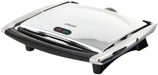 Imusa Stainless Steel Panini Press Electric With Adjustable Temperature Settings And Nonstick Plates 1200W Imusa Stainless Steel Panini Press Electric With Adjustable Temperature Settings And Nonstick Plates 1200W
