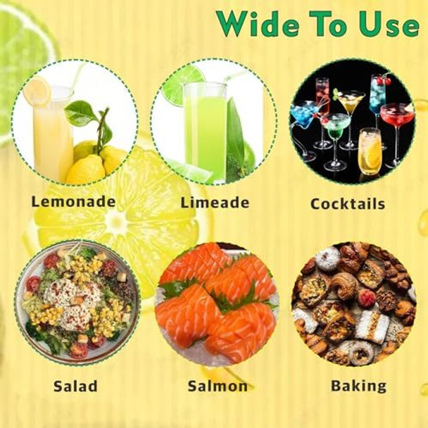 Lemon Squeezer Effective At Squeezing Out Juice Easy-To-Use Very Sturdy Lemon Juicer Lime Squeezer Citrus Juicers Lemon Juicer Squeezer To Squeeze Lemons Lime Citrus Orange(Yellow)