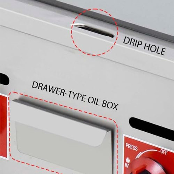 Electric Griddle 21" X 16" Flat Top Griddle For Restaurant Countertop Commercial Grill Non-Stick Stainless Steel Grill 50300℃(122℉-572℉) Temperature Adjustable 1600W Electric Griddle 21" X 16" Flat Top Griddle For Restaurant Countertop Commercial Grill Non-Stick Stainless Steel Grill 50300℃(122℉-572℉) Temperature Adjustable 1600W