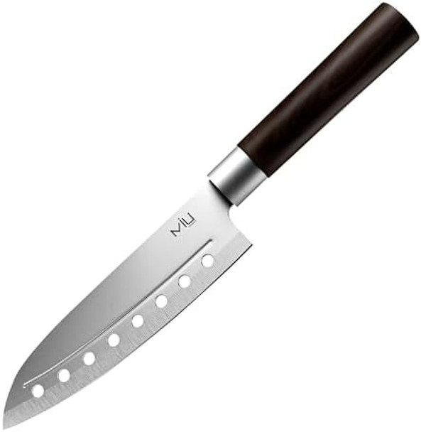 Miu Santoku Knife 7 Inch Multipurpose For Chef With Comfortable Plastic Handle Miu Santoku Knife 7 Inch Multipurpose For Chef With Comfortable Plastic Handle