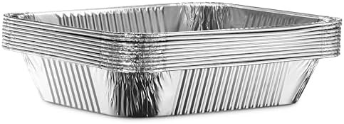 25 Pack Aluminum Pans Disposable 9X13 Baking Pan Chafing Trays With Lids Half Size Oven Steam Table Tin Foil Pans With Covers Extra Heavy Duty Foil Pans For Heating Roasting Cooking Storing Food