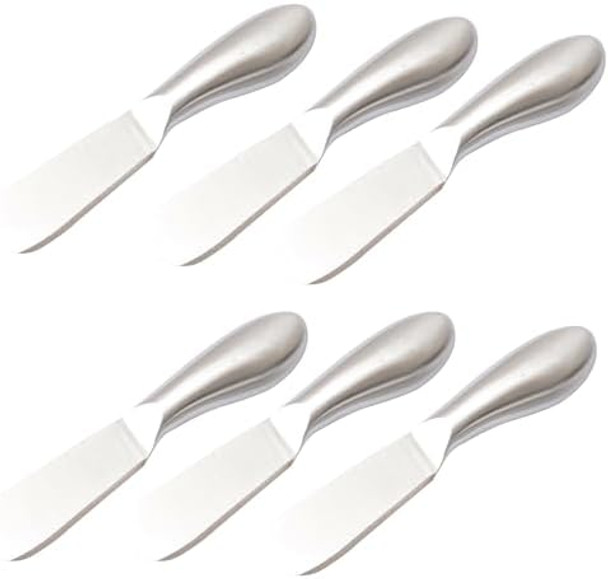 6Pcs Stainless Steel Multipurpose Cheese And Butter Spreader Knives 6Pcs Stainless Steel Multipurpose Cheese And Butter Spreader Knives