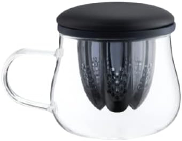 Juice Manual Hand Squeezer With Tea Infuser And Strainer Combo. Bpa With Removable Lid-Insulated Silica Gel Ring Tea Leak- Hot/Cold Drinks. Ideal For Tea And Fresh Juice Lovers (Blue)