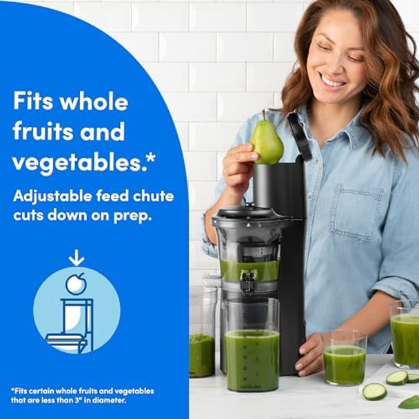 Nutribullet Slow Juicer Slow Masticating Juicer Machine Easy To Clean Quiet Motor & Reverse Function Bpa- Cold Press Juicer With Brush 150 Watts Charcoal Black Nbj50300 24-Oz Nutribullet Slow Juicer Slow Masticating Juicer Machine Easy To Clean Quiet Motor & Reverse Function Bpa- Cold Press Juicer With Brush 150 Watts Charcoal Black Nbj50300 24-Oz