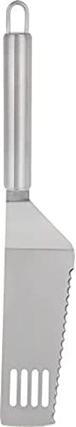 Stainless Steel Serrated Spatula For Cheesecake - Cake And Brownie Server Slicer Cutter Knife - Cheese Pie Server