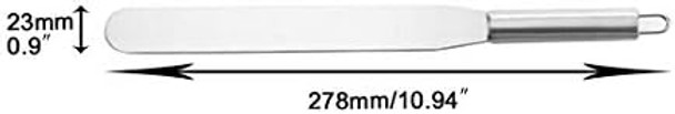 Corner Cabin Cake Metal Spatula Stainless Steel Foodservice Straight Icing Spatula Spreader Knife 11-Inch Silver