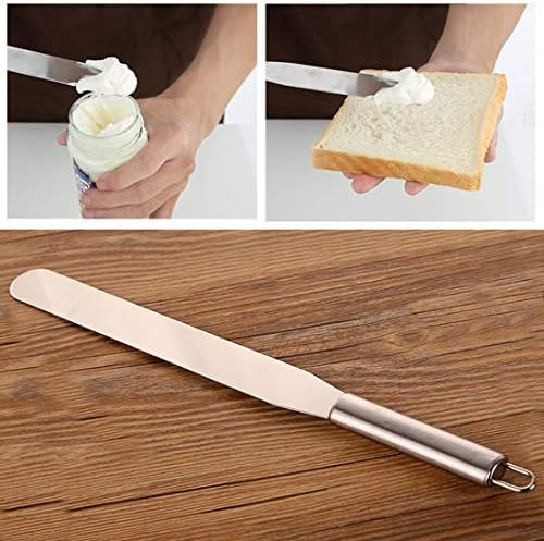 Corner Cabin Cake Metal Spatula Stainless Steel Foodservice Straight Icing Spatula Spreader Knife 11-Inch Silver