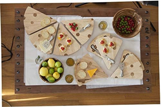Picnic Time Swiss Cheese Board & Knife Set Novelty Charcuterie Board Set With Cheese Knifes Cheese Boards Charcuterie Boards Serving Platter (Parawood) Picnic Time Swiss Cheese Board & Knife Set Novelty Charcuterie Board Set With Cheese Knifes Cheese Boards Charcuterie Boards Serving Platter (Parawood)