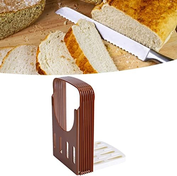 Folding Bread Cutter Bread Adjustable Thickness Lower Non Slip Design Bread Savings Bread Ham And Cheese