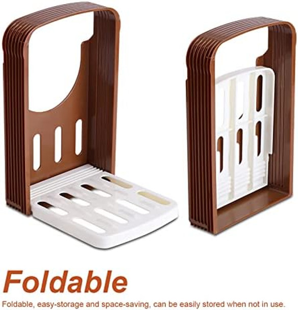 Folding Bread Cutter Bread Adjustable Thickness Lower Non Slip Design Bread Savings Bread Ham And Cheese