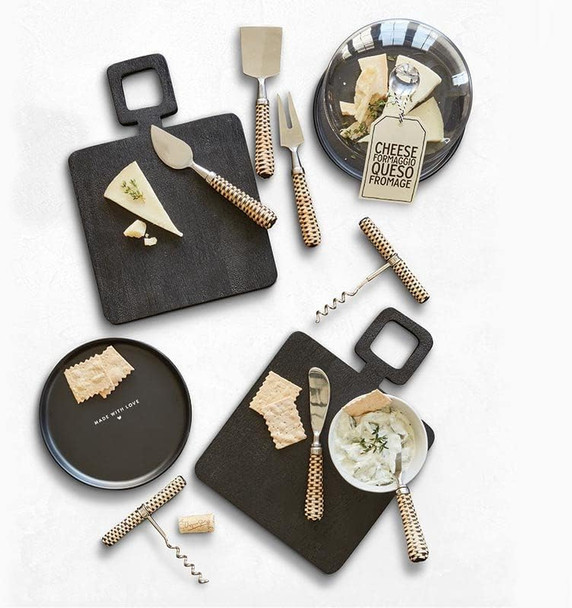 Santa Barbara Design Studio Spreaders Serving Knives Cheese Spreader Set 2-Count Wicker