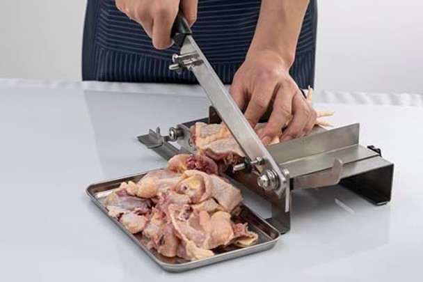 10Inch Manual Meat Slicer - Heavy Duty Slicing Machine For Deli Home N Bbq - Frozen Meat Cleaver Knife Quick Prepare Ham Bacon Veggies Herb Root Ginseng Fish Cheese Ribs N Beef Jerky 10Inch Manual Meat Slicer - Heavy Duty Slicing Machine For Deli Home N Bbq - Frozen Meat Cleaver Knife Quick Prepare Ham Bacon Veggies Herb Root Ginseng Fish Cheese Ribs N Beef Jerky