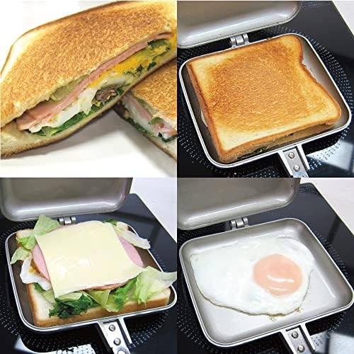 Panini Press Sandwich Maker [ Made In Japan ] Breakfast Sandwich Maker Toaster For Kitchen And Camping [ Tostadora De Pan Sandwichera ]