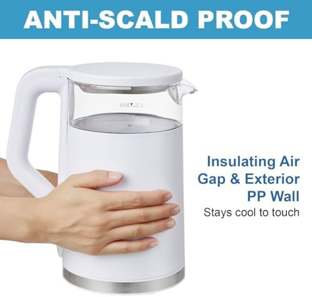 Electric Tea Kettle1.7 L White With Electric Indoor Grill & Griddle 20" Compact Size For Home Use Electric Tea Kettle1.7 L White With Electric Indoor Grill & Griddle 20" Compact Size For Home Use