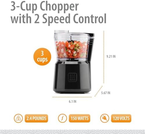 3 Cup Chopper With 2 Speed Control