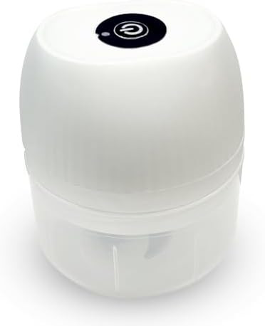 Small Electric Garlic Food Processor Portable Cooking Machine With Usb Charging Cable Great For Ginger Chili Fruit And Onion White