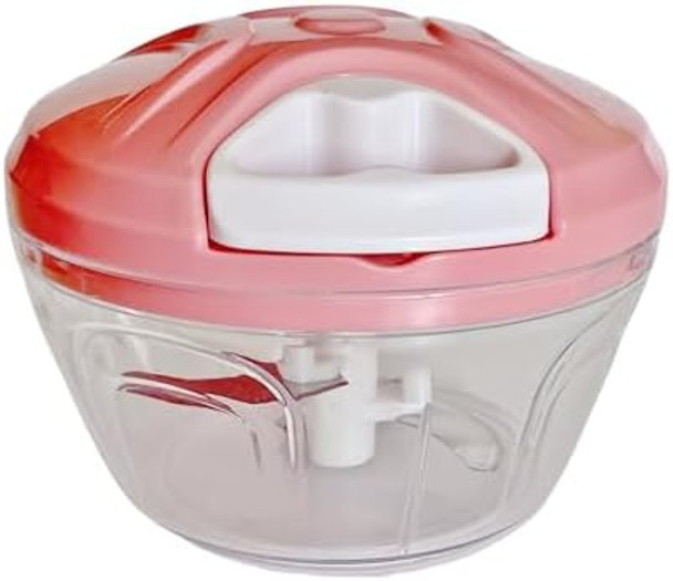 Manual Food Chopper Compact & Powerful Hand Pull Chopper Blender To Chop Onion Garlic Vegetables Fruits Herbs For Salsa Salad Pesto Hummus Coleslaw Puree Indian Cooking (Pink) Manual Food Chopper Compact & Powerful Hand Pull Chopper Blender To Chop Onion Garlic Vegetables Fruits Herbs For Salsa Salad Pesto Hummus Coleslaw Puree Indian Cooking (Pink)