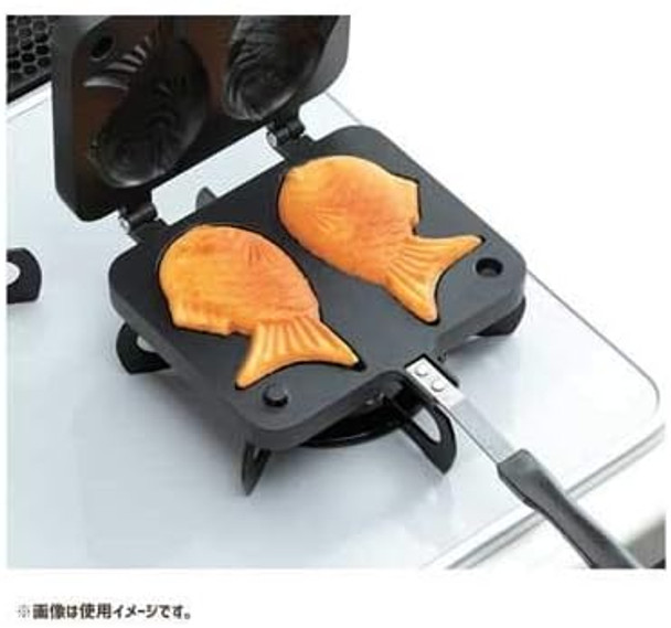 Japanbargain Taiyaki Maker Japanese Fish-Shaped Hot Cake Maker Mold Waffle Pan Cake Pan Bread Waffle Pancake Maker