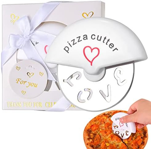 12 Slice Pizza Cutter Suitable For Wedding s Love Used For Baby Showers And Wedding s Bridal Shower Party s Souvenirs Or Decorations