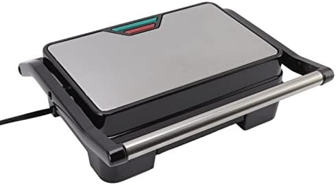 Yctze Panini Press Grill 850W Double Sided Heating Nonstick Breakfast Stainless Steel Maker For Apartment Reataurant Us 110V