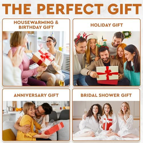 Charcuterie Boards Deluxe Set - 15 Pieces Bamboo - Large Cheese Board Plus Fruit Tray For Birthday Party Present W/Magnetic Cheese Knives Holder Fruit Forks & Ceramic Condiment Dishes