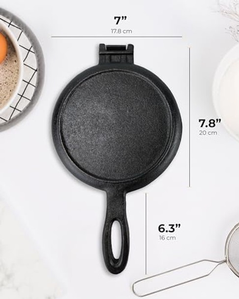 Cast Iron Waffle Maker Stove Top Bundle Set (7Inch Round Waffles 5-Pieces Set) Stove Top Waffle Iron For Camping Grill Or Stovetop Camping Waffle Maker Non-Electric Cast Iron Waffle Iron Cast Iron Waffle Maker Stove Top Bundle Set (7Inch Round Waffles 5-Pieces Set) Stove Top Waffle Iron For Camping Grill Or Stovetop Camping Waffle Maker Non-Electric Cast Iron Waffle Iron