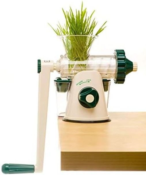 Original Healthy Juicer - Wheatgrass & Leafy Green Manual Juicer Easy-To-Clean Cold Press Juicer Original Since 2004 - Masticating Technology