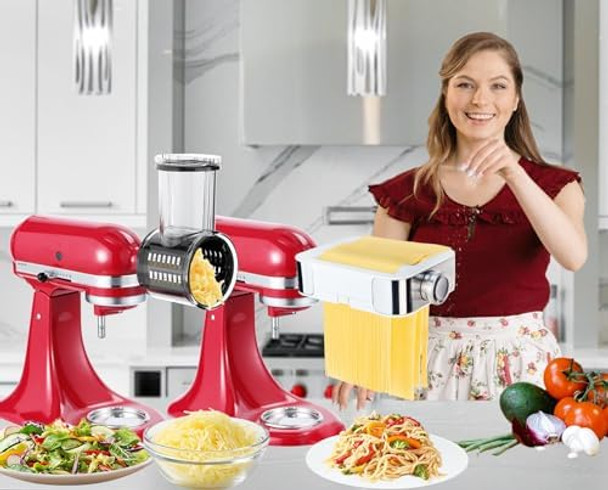 Slicer Shredder Pasta Maker Set For Kitchenaid Stand MixerFresh Prep Cheese Grater Food Slicers Attachment For Ka Mixer 5 BladesHomemade Fresh Easily For Kitchen Aid Pasta Attachment For Stand Mixer Slicer Shredder Pasta Maker Set For Kitchenaid Stand MixerFresh Prep Cheese Grater Food Slicers Attachment For Ka Mixer 5 BladesHomemade Fresh Easily For Kitchen Aid Pasta Attachment For Stand Mixer