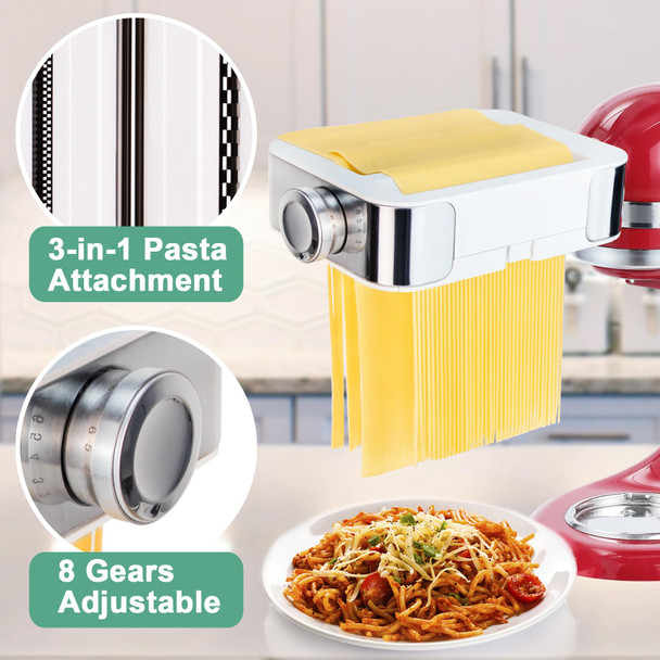 Slicer Shredder Pasta Maker Set For Kitchenaid Stand MixerFresh Prep Cheese Grater Food Slicers Attachment For Ka Mixer 5 BladesHomemade Fresh Easily For Kitchen Aid Pasta Attachment For Stand Mixer Slicer Shredder Pasta Maker Set For Kitchenaid Stand MixerFresh Prep Cheese Grater Food Slicers Attachment For Ka Mixer 5 BladesHomemade Fresh Easily For Kitchen Aid Pasta Attachment For Stand Mixer
