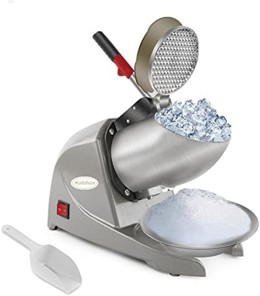 Electric Ice ShaverShaved Ice Machine Strong Powerful For Home and Commercial UseSteel Ice Crusher With Dual Blades and LipsHigher Ice Outlet For PlateBowl and Cup300W/2200Rpm/220Lbs/Hrs. Electric Ice ShaverShaved Ice Machine Strong Powerful For Home and Commercial UseSteel Ice Crusher With Dual Blades and LipsHigher Ice Outlet For PlateBowl and Cup300W/2200Rpm/220Lbs/Hrs.
