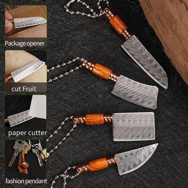 Mini Knife Set Mini Pocket Knife Set Tiny Knife Chef Keychain With Sheath For Package Opener Box Cutter Letter Opener-4Pcs