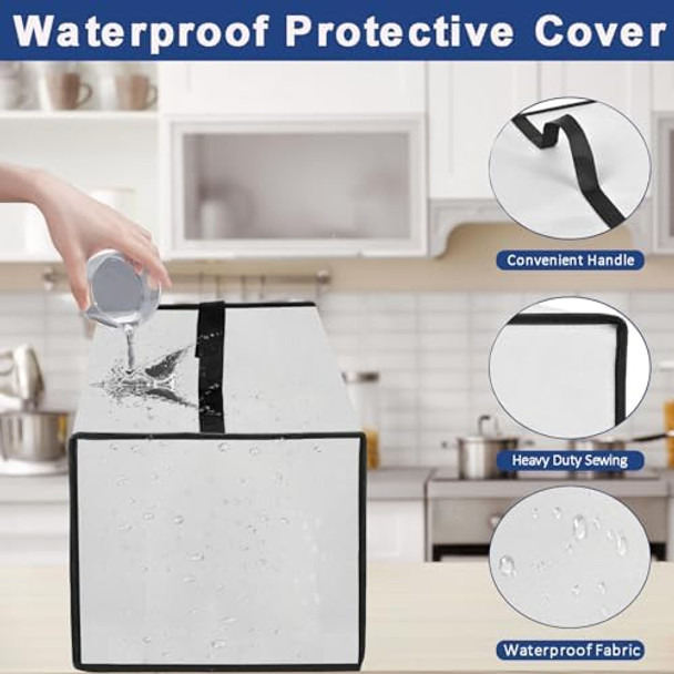 Coffee Maker Dust Cover For Ninja Coffee Maker Cfn601/Cm401/Cm371 Heavy Duty Waterproof Dust-Proof Coffee Maker Protective Cover Dust Cover With Handle And Easy To Clean (Silver Grey) Coffee Maker Dust Cover For Ninja Coffee Maker Cfn601/Cm401/Cm371 Heavy Duty Waterproof Dust-Proof Coffee Maker Protective Cover Dust Cover With Handle And Easy To Clean (Silver Grey)