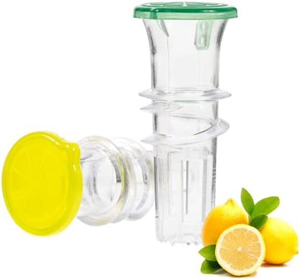 Lemon Squeezer Screw Top Lemon Squeezer Durable Portable Lemon Compact Juice Extractor Citrus Press With Lid Squeeze Lime For Cocktails Drinks (2Pcs)