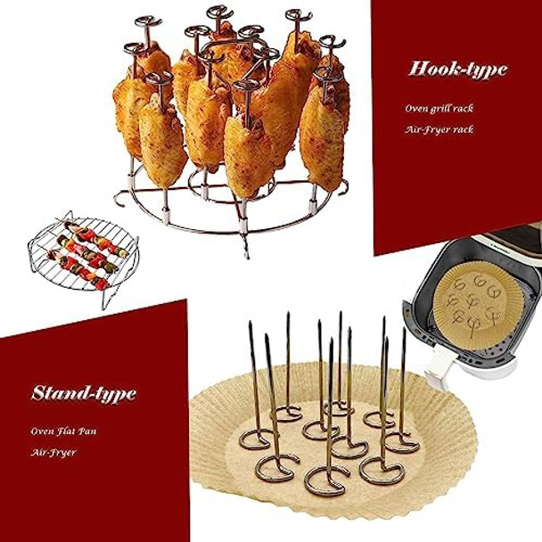 2Pcs Silicone Waffle Mold Waffle Plates For Ninja Af400Eu Af451Eu And Af500De Hot Air Fryer Waffle Set Waffle Maker Includes 2Pcs Baking Brush And Barbecue Tongs