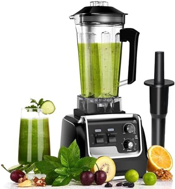 Professional Blenders For Kitchen 2L Large Capacity Smoothie Blender 2200W High Power Home And Commercial Countertop Blender 68Oz Bpa Free Blender For Shakes And Smoothies With Timer Crushing Ice
