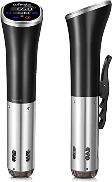 Sous Vide Wancle Sous Vide Cooker 1100W Ipx7 Waterproof Thermal Immersion Circulator With Reservation Function Easy To Store