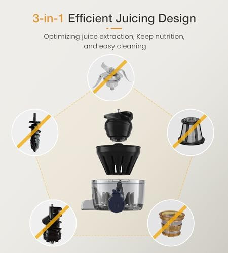 Cold Press Juicer Zasmira Juicer Machines For Vegetable And Fruit With d Juicing Technology Powerful Quiet Motor Compact Size For Space-Saving Juicer Easy To Clean