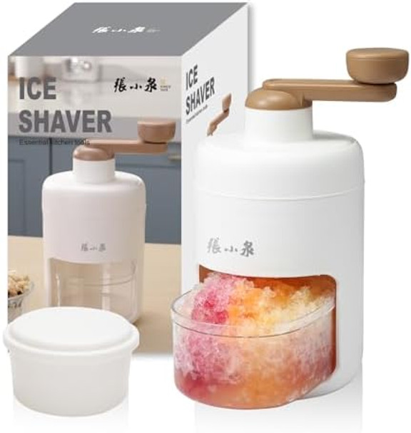 Zhang Xiao Quan Since 1628 Hand-Cranked Shaver Ice And Snow Cone Machine Manual Shaved Ice Machine Household Protable Small Slushie Machine - Bpa Free