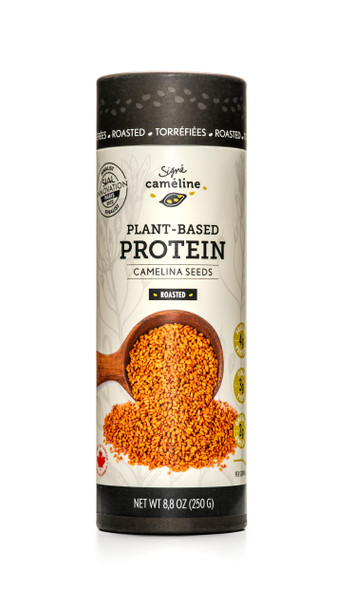 Roasted Camelina Seeds 250g by Signé Caméline  Rich in Omega-3  Source of Vegan Protein and Fibre  Chia Seeds Sesame Seeds and Hemp Hearts Alternative  Made in Canada  Non-GMO