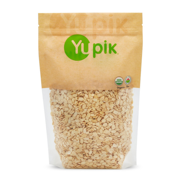 Yupik Organic Watermelon Kernels No Shells 2.2 lb 35.2 oz Gluten-Free Non-GMO Vegan Kosher Shelled Raw Seeds Plant-Based Protein Source of Fiber and  Iron Healthy Snack For Baking Topping
