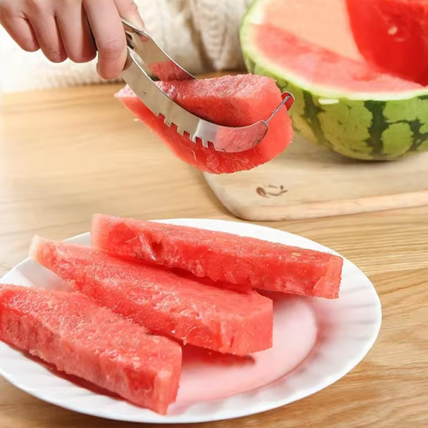 Prestigeum Stainless Steel Watermelon Cantaloupe Slicer Knife Corer Fruit Vegetable Kitchen Tool Multicolor | TradeX Enterprises Product |