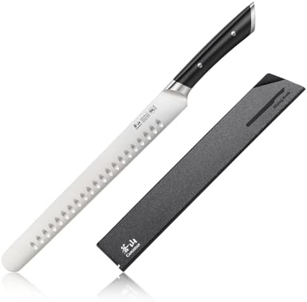 Cangshan Helena Series 11-Inch Slicing/Carving Knife Forged German Steel Black 502360