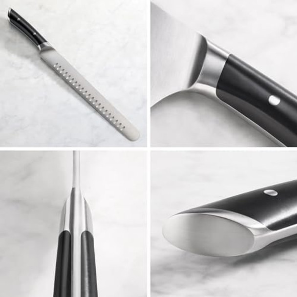 Cangshan Helena Series 11-Inch Slicing/Carving Knife Forged German Steel Black 502360