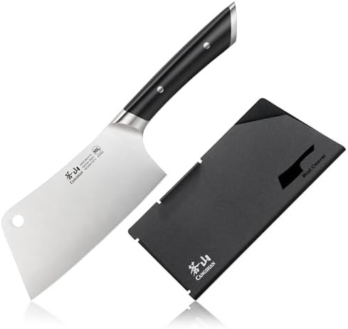 Cangshan Helena Series 6-Inch Meat Cleaver Forged German Steel Black 502582