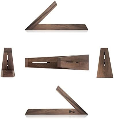 Cangshan 1021240 Tai Triangle Walnut Wood Knife Block Two Slots