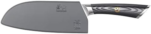Cangshan Naka Series 6-Inch Santoku Knife With Sheath Forged X-7 Damascus Steel 503107 Cangshan Naka Series 6-Inch Santoku Knife With Sheath Forged X-7 Damascus Steel 503107