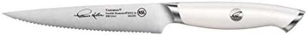Cangshan Thomas Keller Signature Collection Swedish Powder Steel Forged 5-Inch Serrated Utility Knife White