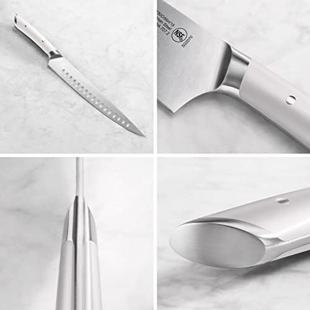 Cangshan Helena Series German Steel Forged 2-Piece Carving Set (White)