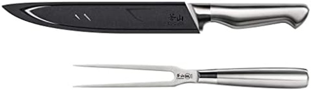 Cangshan Sanford Series 1027198 German Steel 2-Piece Carving Set With Sheath